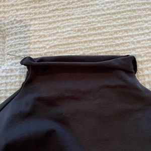 SKIMS Essential Mock Neck Long Sleeve Bodysuit in Onyx Women’s XS